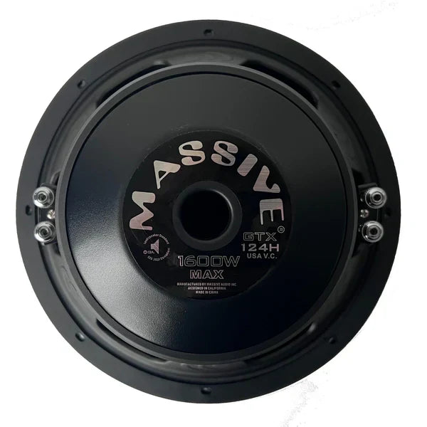 Massive audio GTX122H - 12" 800 Watts RMS Dual 2 Ohm Subwoofer