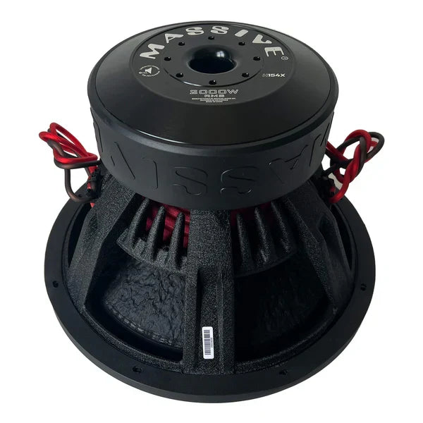 Massive audio H154X - 15" 2000 Watts RMS Dual 4 Ohm 3" V.C. Mega Subwoofer