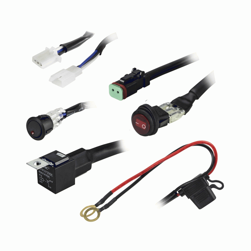 DT Wiring Harness and Switch Kit - 1 Lamp, Universal