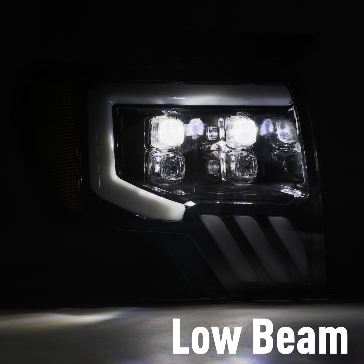 AlphaRex 09-14 Ford F150 NOVA-Series LED Projector Headlights Black