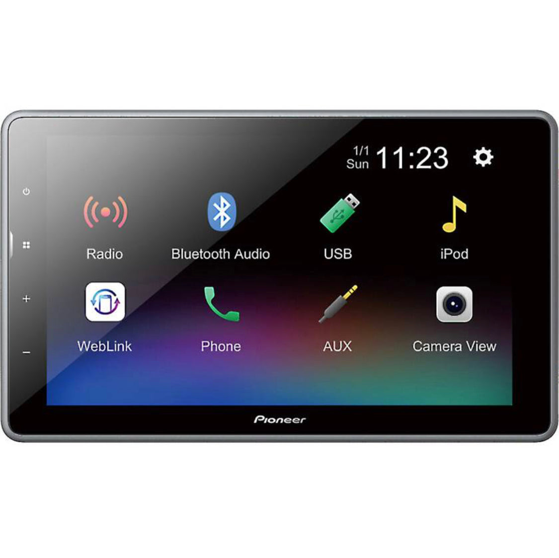Pioneer DMH-T450EX 9" Tablet Style Car Stereo with WebLink, Watch Youtube on the screen.