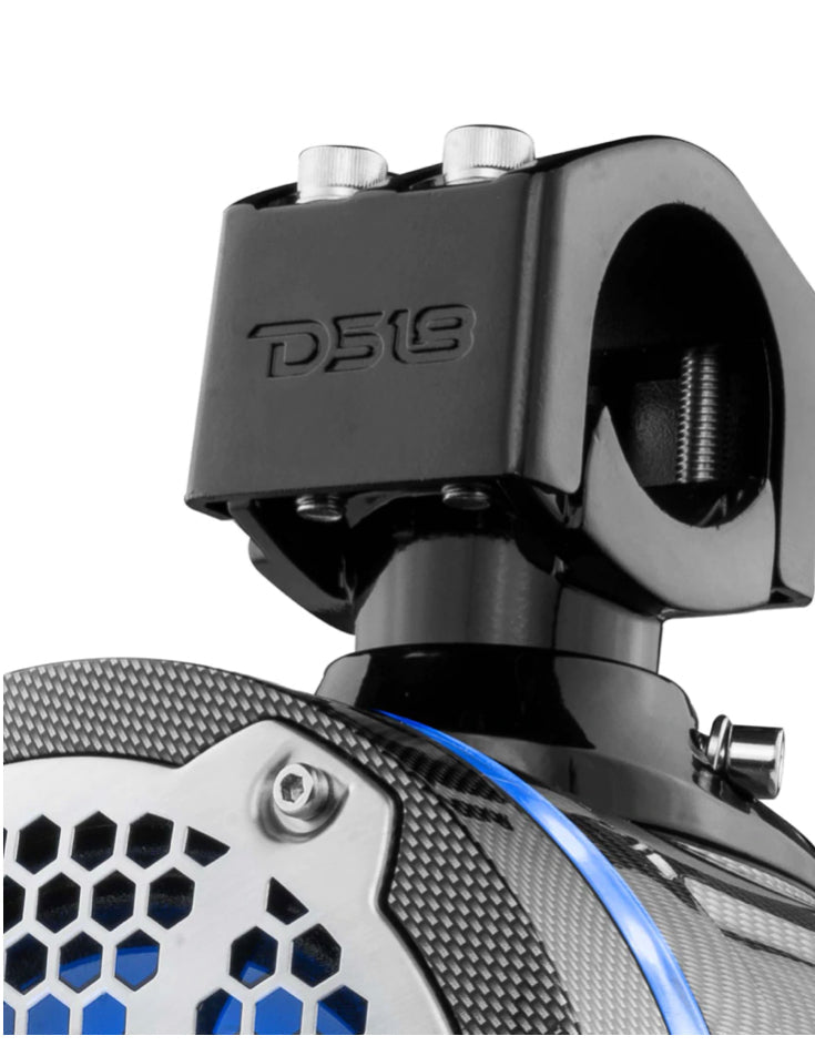DS18 HYDRO CF-X6TPNEO 6.5" Marine Water Tower Neodymium Speaker with Built-in passive Radiator Bass Enhancer - Carbon Fiber