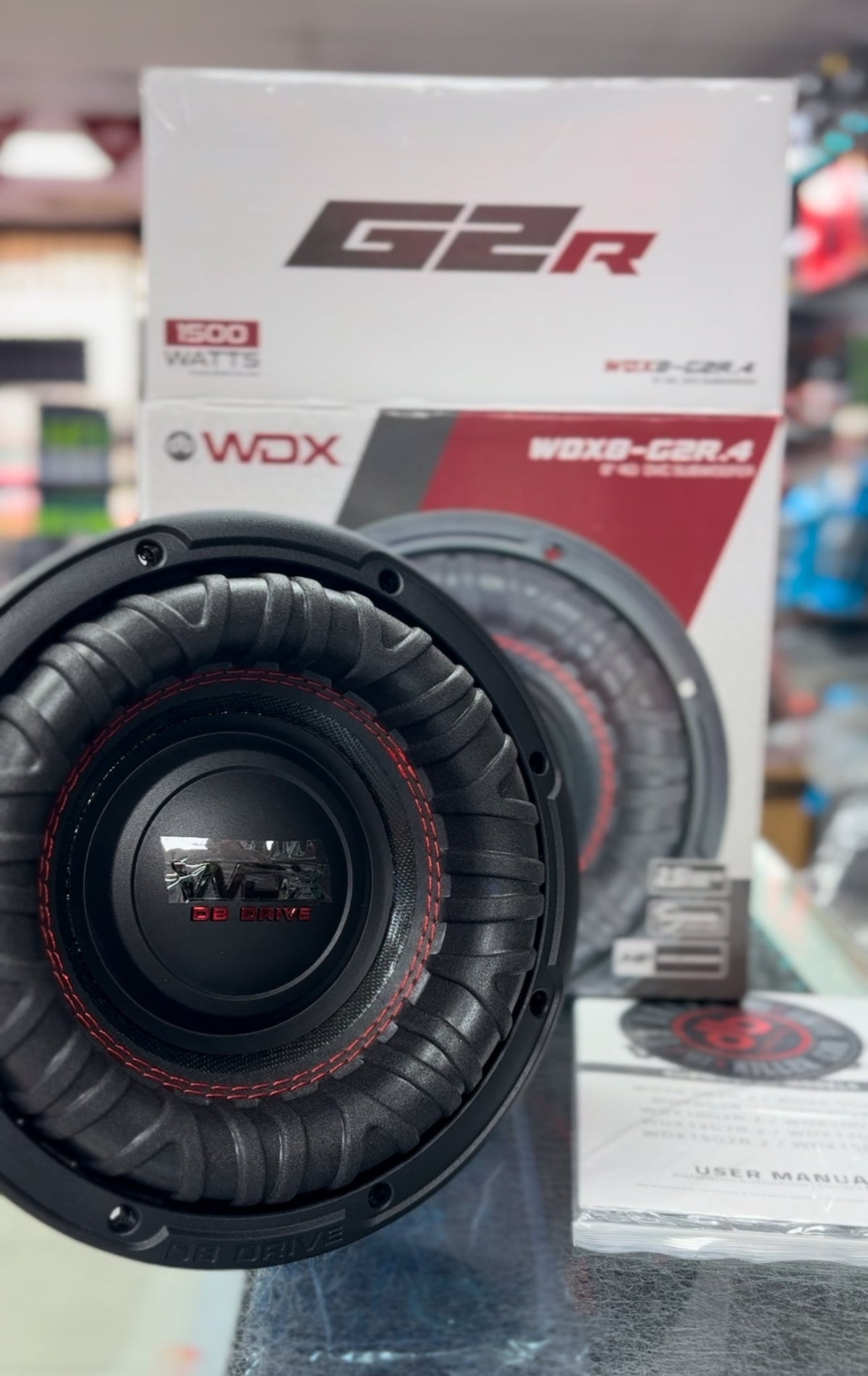 db Drive WDX8G2R.4 8" inch Dual 4-Ohm Subwoofer 1500 Watt Max. Get roof shaking bass on Silverado, Sierra, Ram, F-150 & F-250