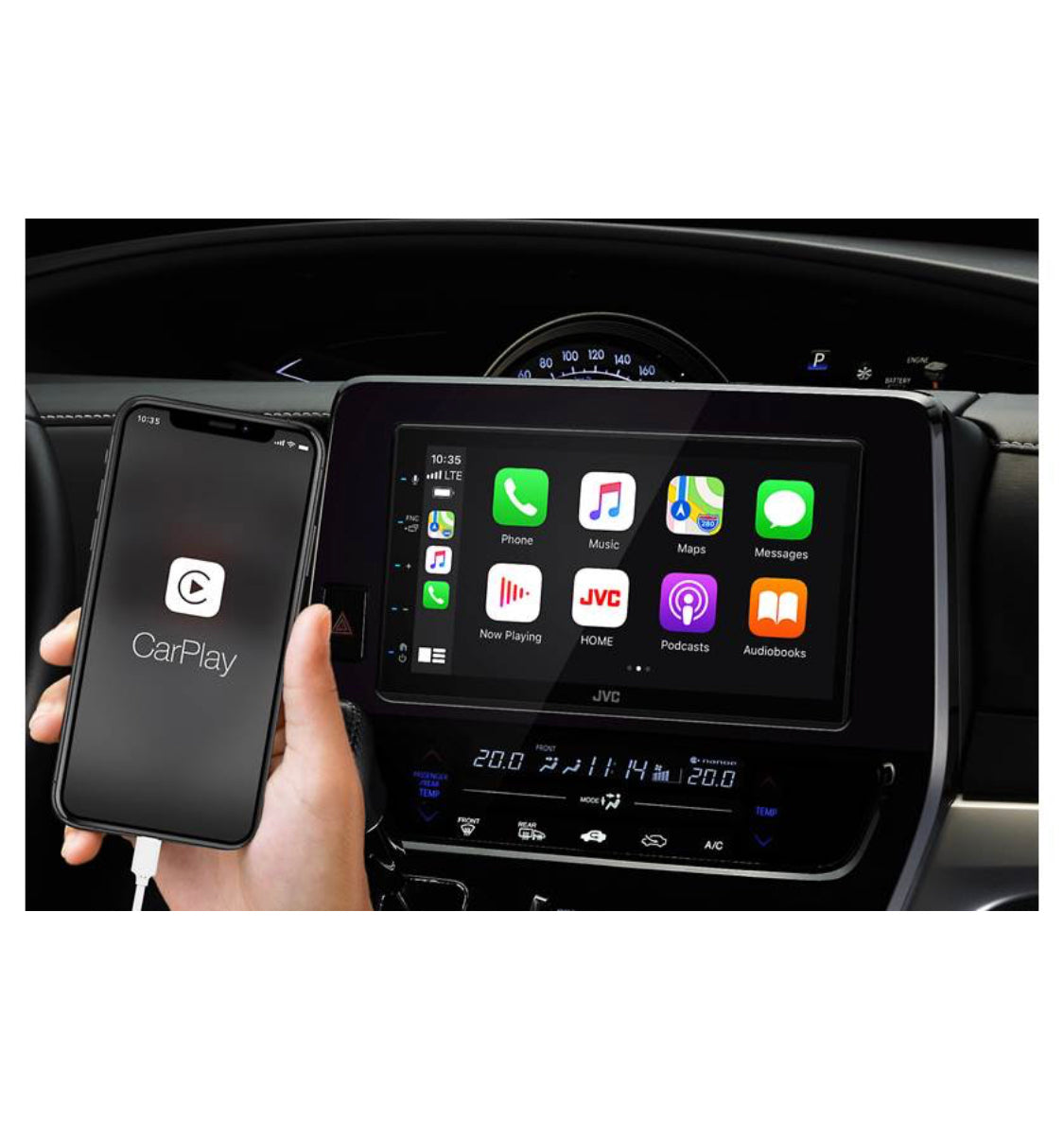 JVC KW-M560BT Apple CarPlay Android Auto 7" Digital multimedia receiver (does not play CDs)