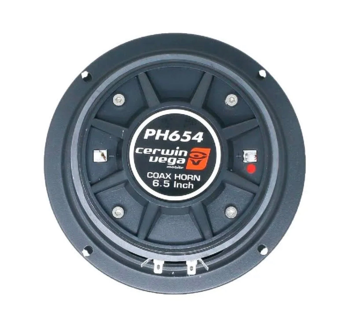 Cerwin Vega PH654 CVP Pro Series 6.5" (300W Power Handling) Co-Ax Horn Full-range Car Speakers