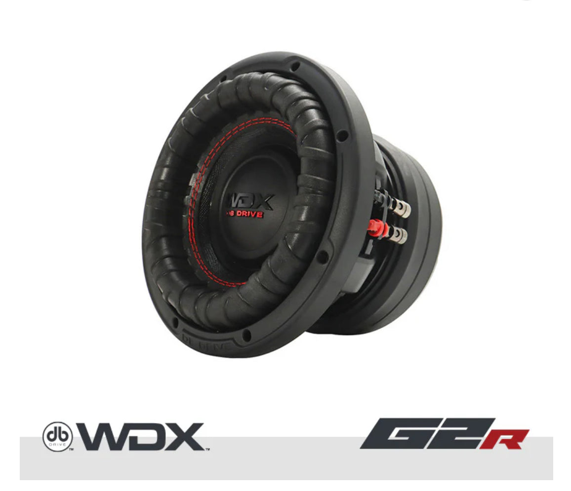 db Drive WDX8G2R.4 8" inch Dual 4-Ohm Subwoofer 1500 Watt Max. Get roof shaking bass on Silverado, Sierra, Ram, F-150 & F-250