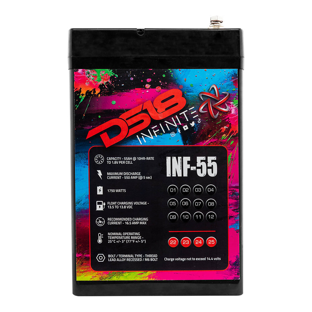 INFINITE 55 AH AGM Power Cell Battery