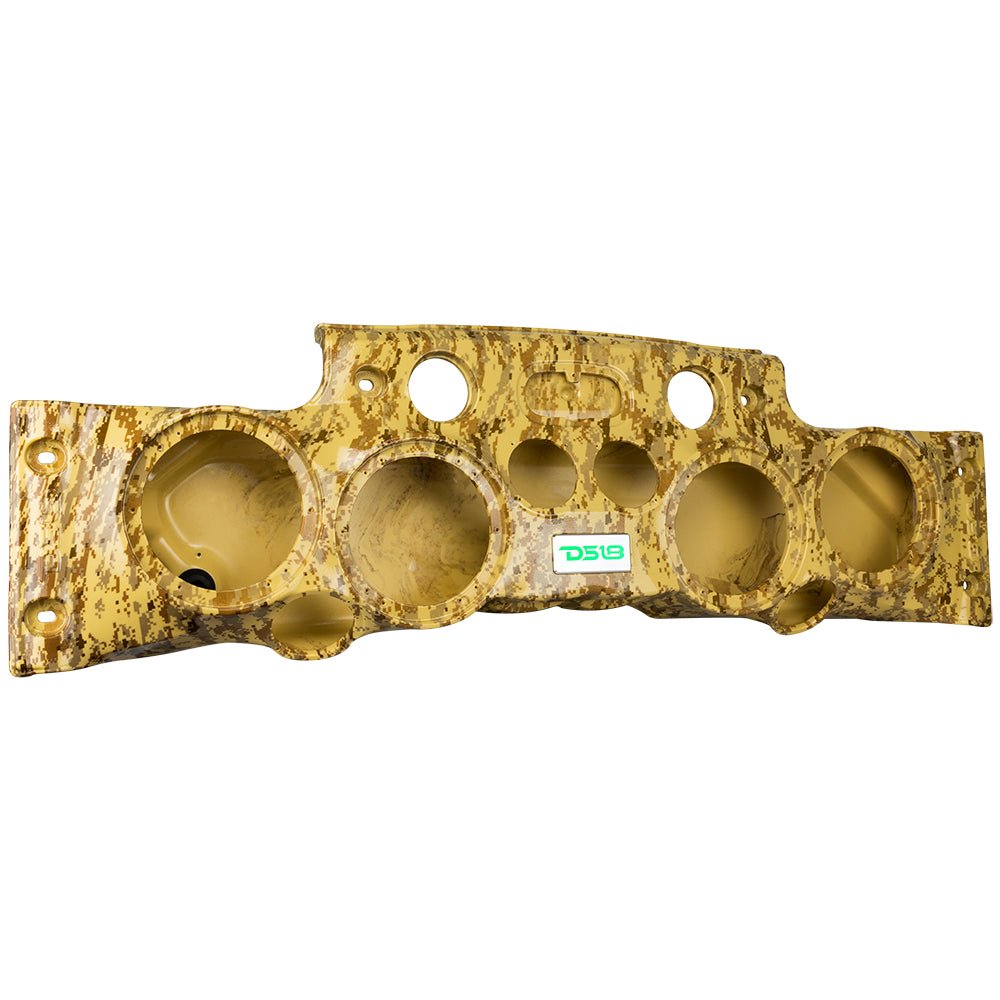 DS18 JK-SBAR/CM Exclusive Overhead Audio Bar System for JK/JKU Jeeps (4x 8" Speakers 4x3.72" Tweeters 2x1" Drivers) Camo Beig