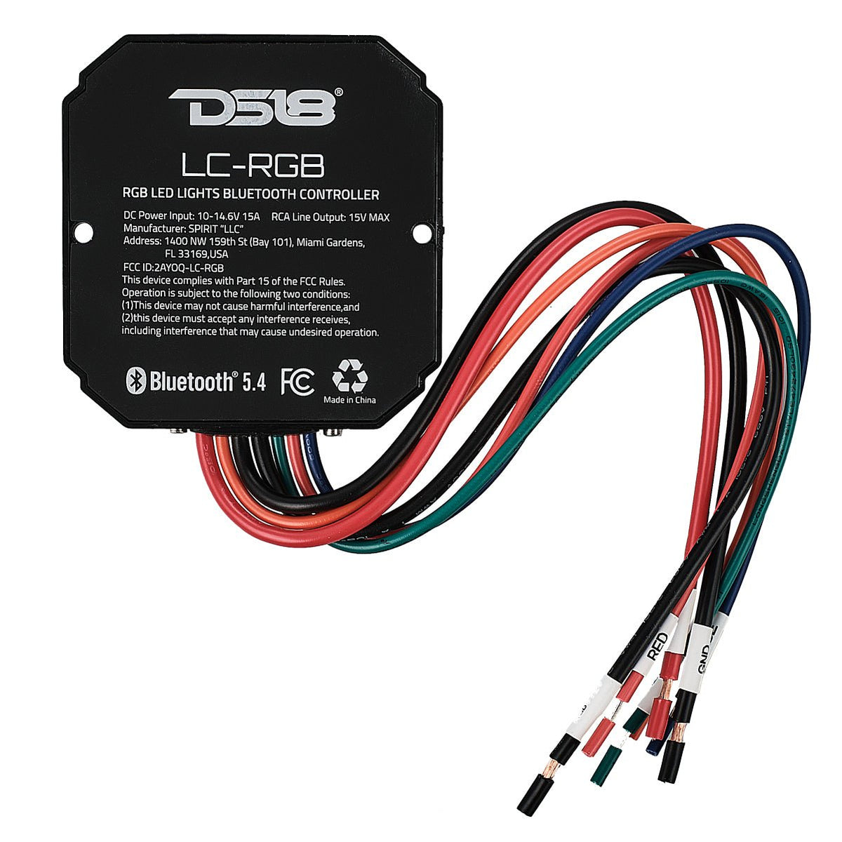 RGB-LED Lights Bluetooth 5.4 Controller | Water-Resistant IP66