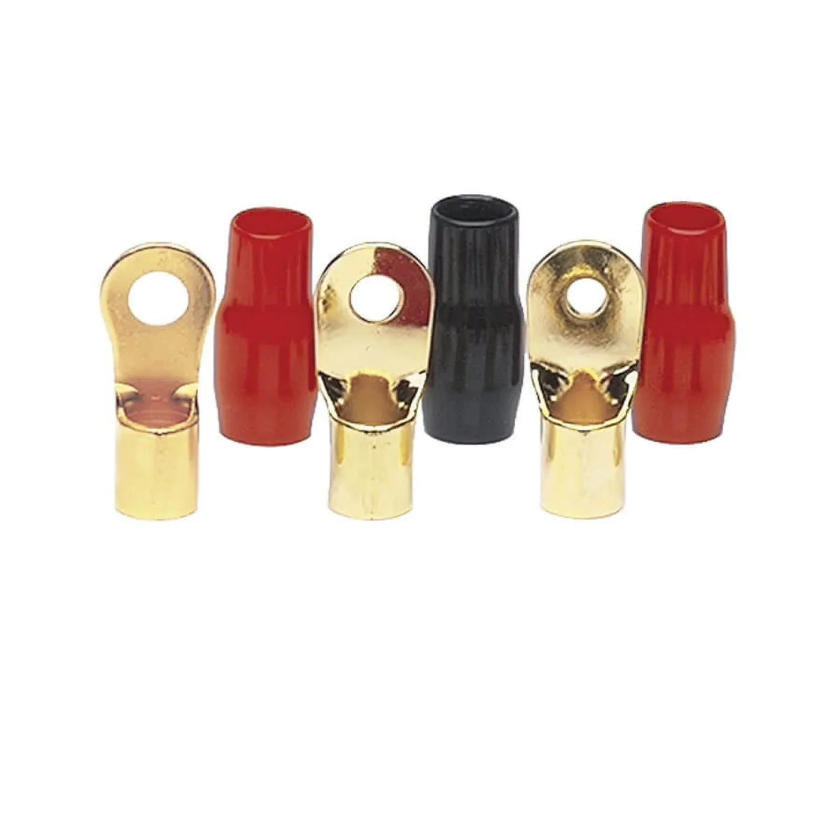 Raptor R438RT 4 AWG 3/8" Gold Ring Terminals, Mid-Series, 20/Pkg