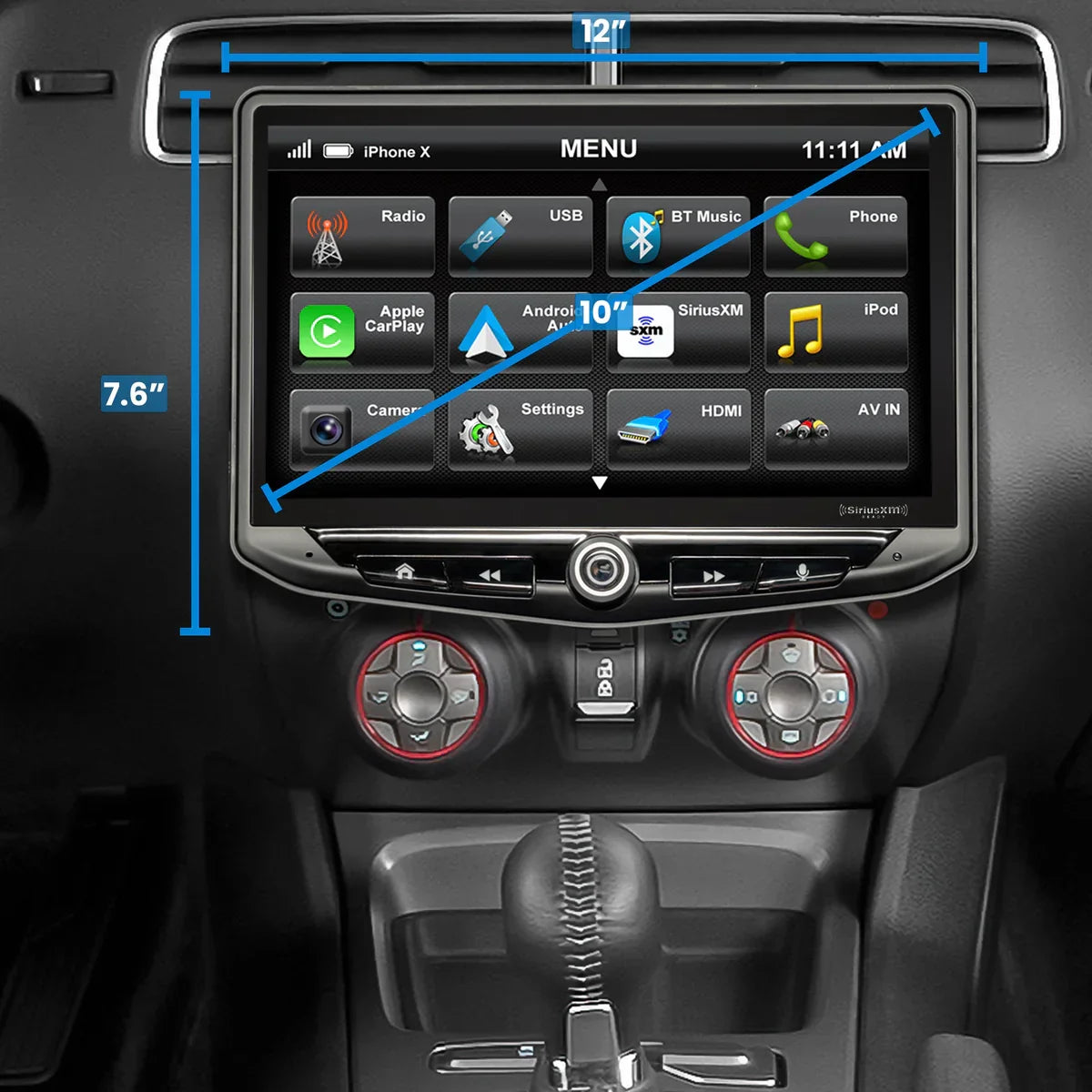 HEIGH10 Chevy Camaro (2010-2015) 10" Radio Kit