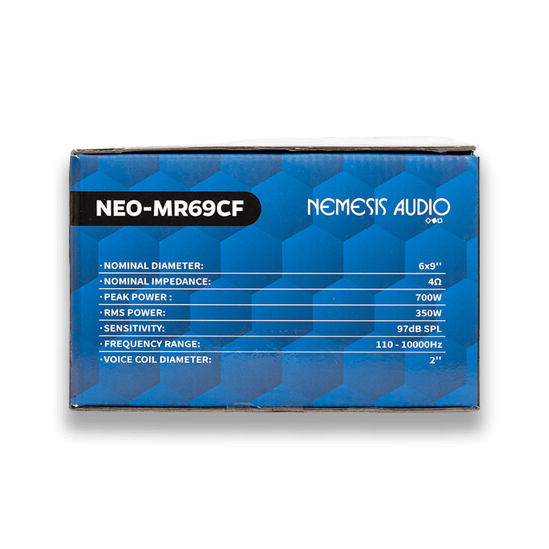 Nemesis Audio NEO-MR69CF 6x9" Water Resistant Neodymium Midrange Speaker – 700W Max