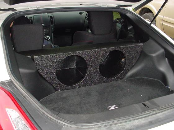2009 and up Nissan 370Z Pro-Poly Subwoofer Box FOR 2X10"