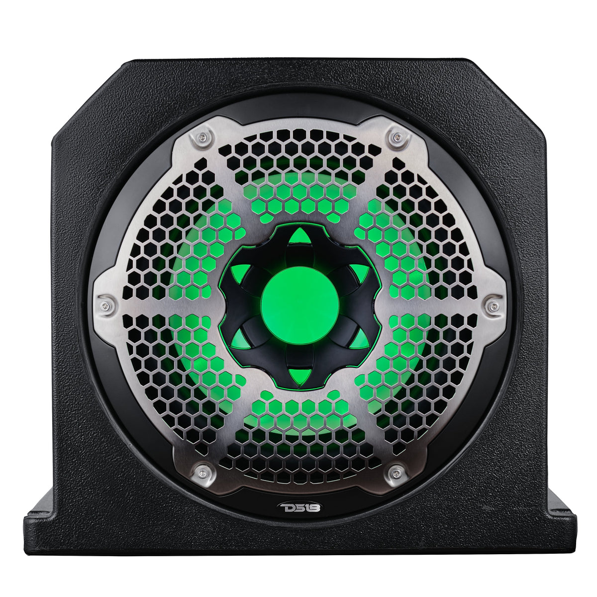 Dual 10" Marine Subwoofer Enclosure with 10" Passive Radiator and LED RGB Lights 350 Watts Rms 4-Ohm (NXL-10SUB Included)