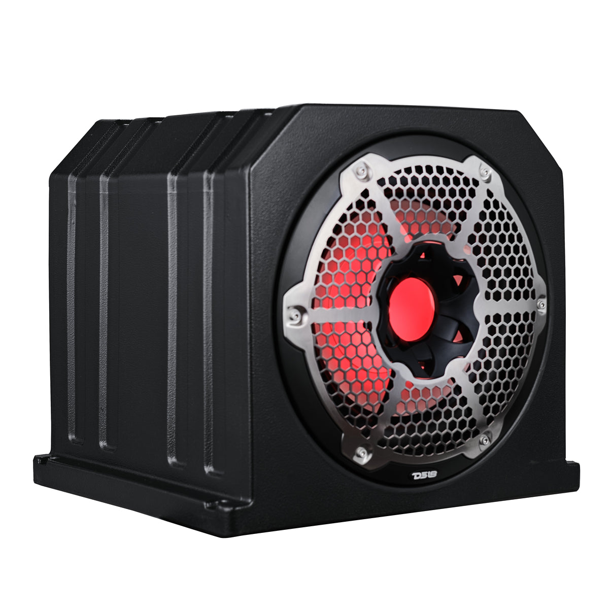 Dual 10" Marine Subwoofer Enclosure with 10" Passive Radiator and LED RGB Lights 350 Watts Rms 4-Ohm (NXL-10SUB Included)