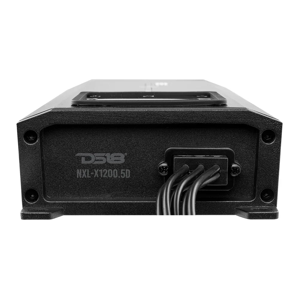 DS18 NXL-X1200.5D NXL 5-Channel Full-Range Class D IP67 Marine and Powersports Amplifier 4 x 150 @ 4-Ohm and 1 x 600 @ 2-Ohm