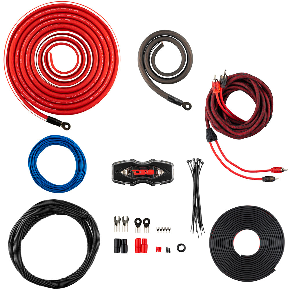 0-GA OFC 100% Copper Amplifier Installation Kit