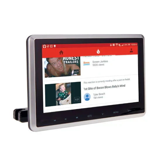 Power Acoustik PHD-101, 7" Universal DVD Headrest w/ MobileLink, 3 Color Channelangeable