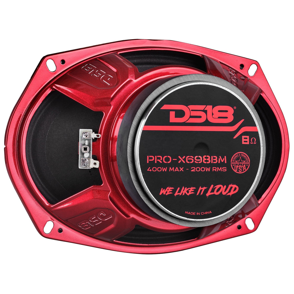 DS18 PRO-X698BM 6"x9" 200W RMS Midrange Speaker 8-Ohm (Single)