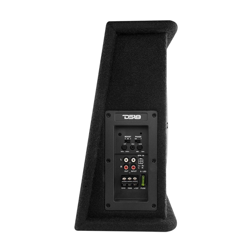 10" Loaded Amplified Shallow Subwoofer Enclosure 350 Watts Rms