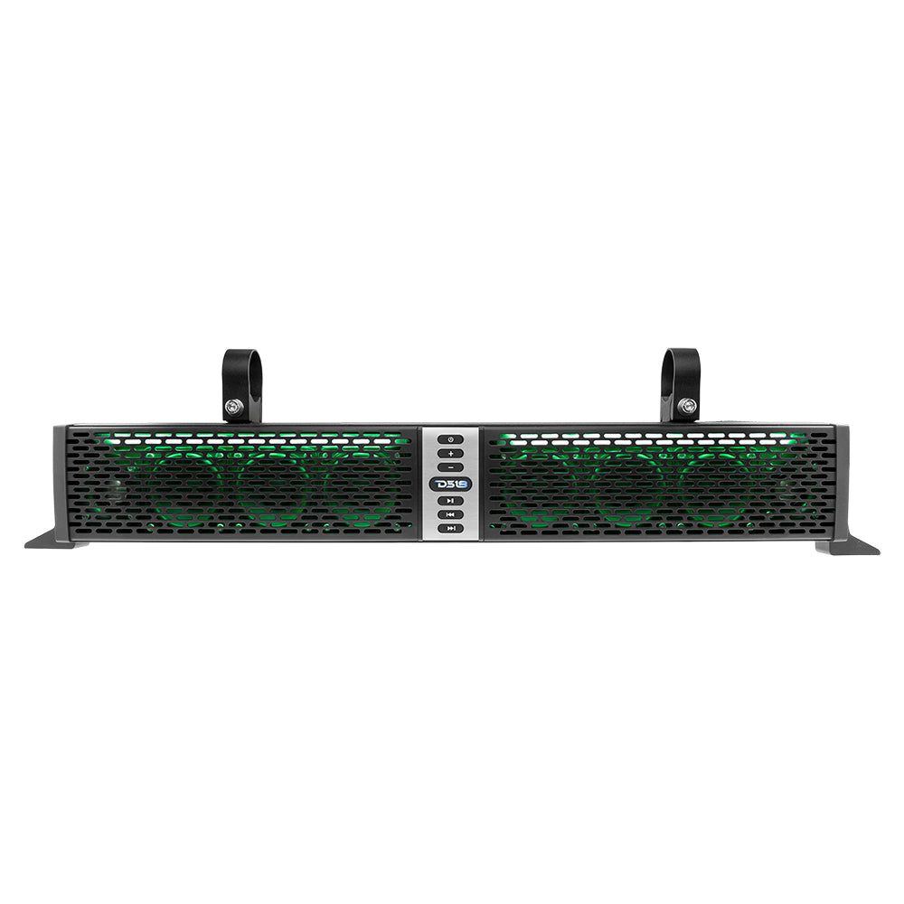 DS18 HYDRO SBAR30BT 30" Marine Water Resistant Amplified With Bluetooth Sound Bar Speaker System RGB LED Lights 8 Speakers 70