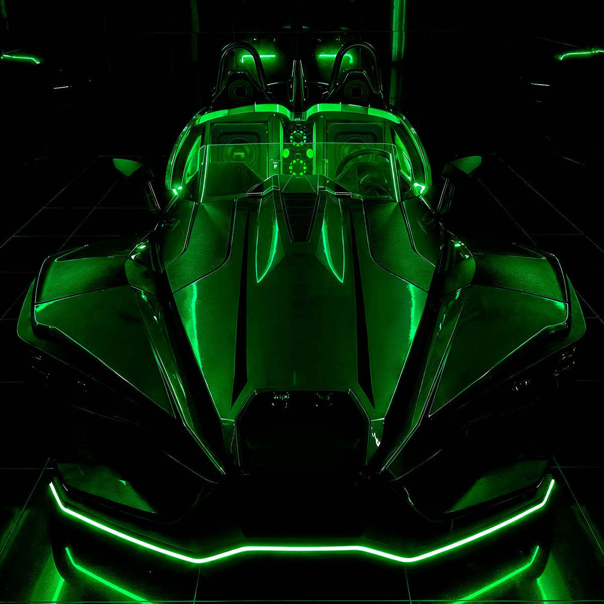 Polaris Slingshot Loaded Rear Sealed 10" Subwoofer Enclosure | Fits Either Passenger or Driver Side | 2015 - Current