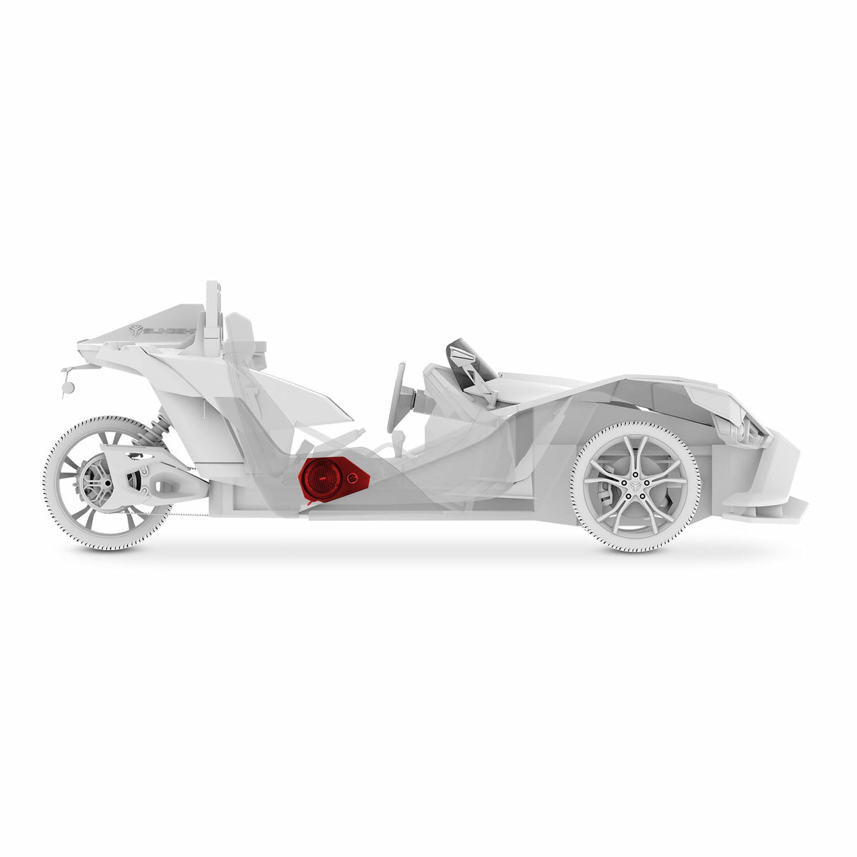 DS18 Polaris Slingshot Side Panel 2 X 6.5" Empty Enclosure | 2015 - 2019