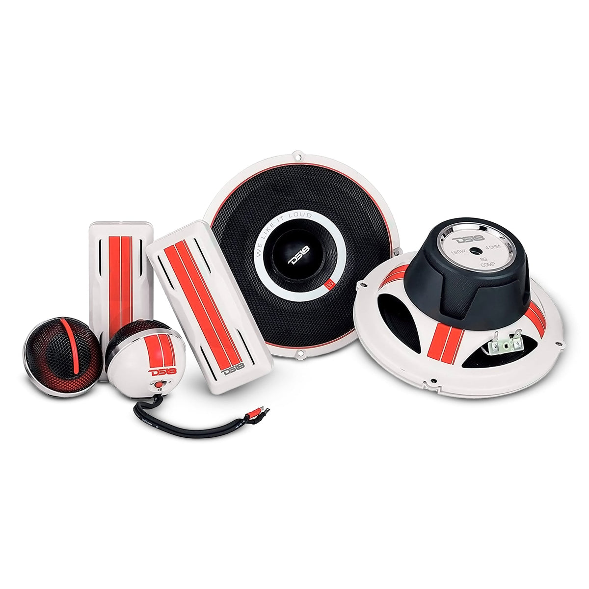 DS18 SQCOMP 6.5" 2-Way Sound Quality Component System 180 Watts