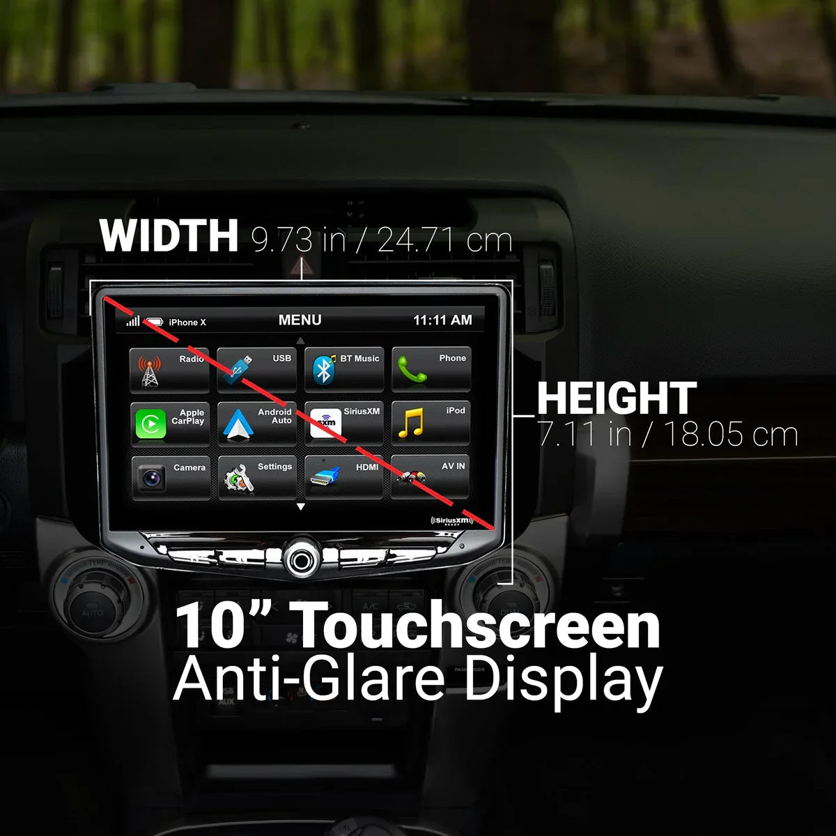 HEIGH10 Toyota 4Runner (2010-2024) 10" Plug-and-Play Radio Kit