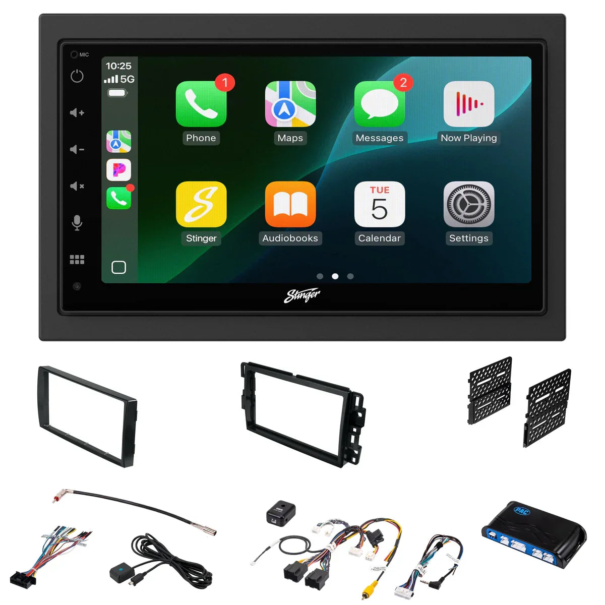 Chevy Silverado/Suburban/Tahoe & GMC Sierra/Yukon (2007-2014) Stinger 6.8" Double DIN Radio Kit | Plug-&-Play