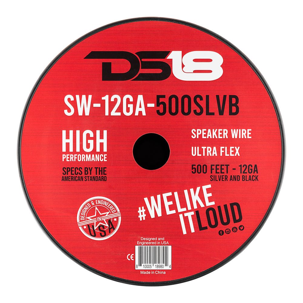 12-GA Speaker Wire 500 Feet - Red