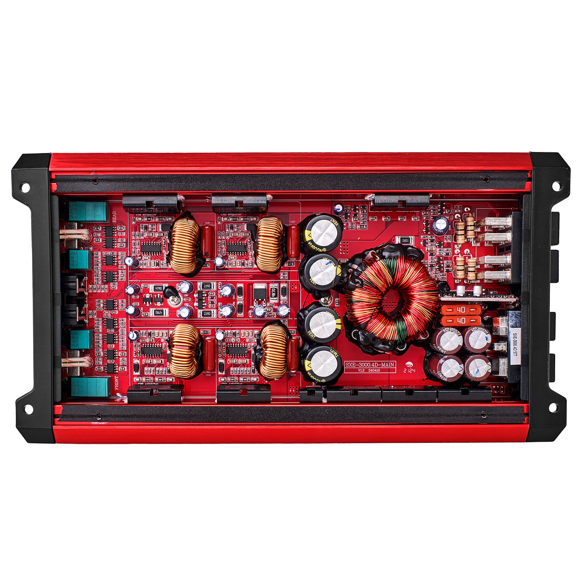 SXE Class D 4-Channel Full-Range Car Amplifier 4 x 200 RMS @4 Ohm 3000 Watts