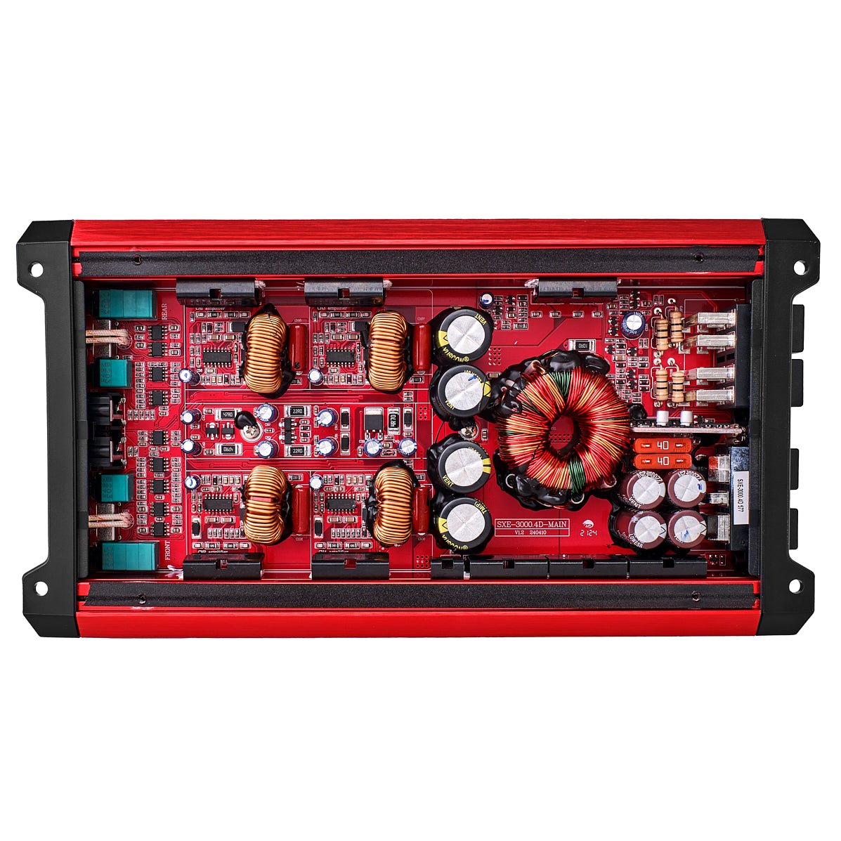 SXE Class D 4-Channel Full-Range Car Amplifier 4 x 200 RMS @4 Ohm 3000 Watts