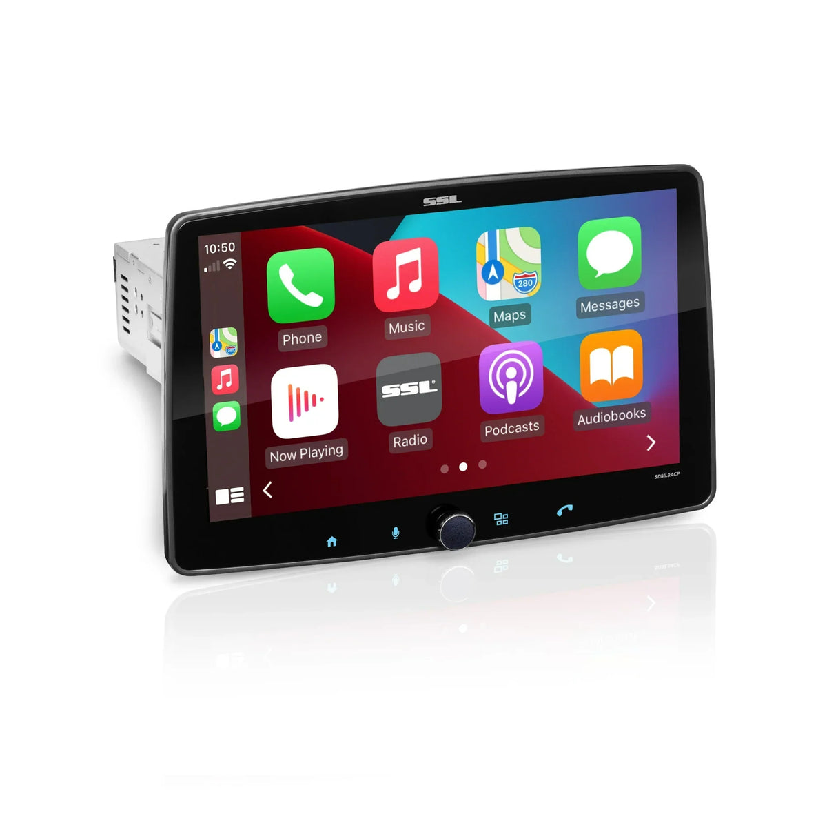 Sound Storm Laboratories SDML9ACP Car Audio Stereo - Apple CarPlay, Android Auto, Single Din, 9 Inch Touchscreen, Bluetooth,