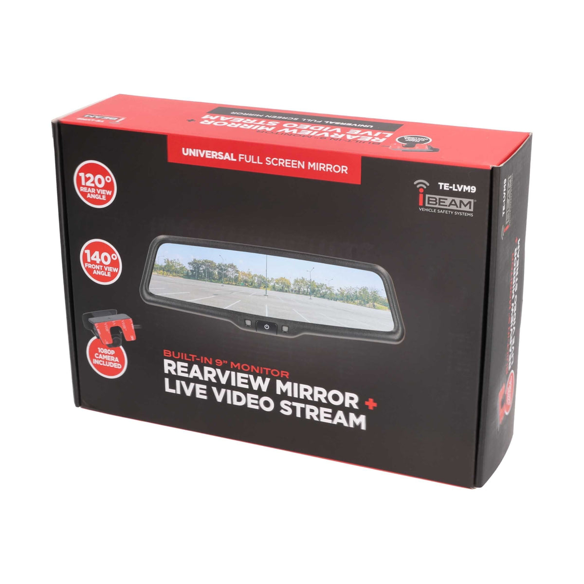 IBEAM TE-LVM9 9" Live View Streaming Rearview Mirror