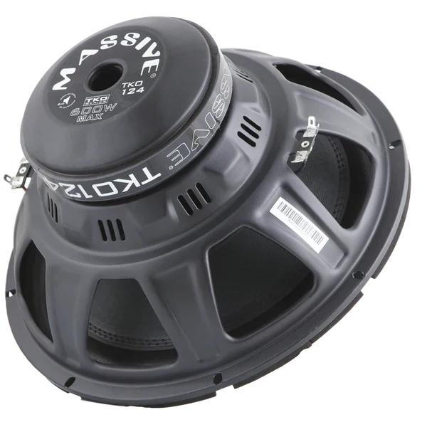 Massive audio TKO124 - 12" 300 Watts RMS Dual 4 Ohm Subwoofer