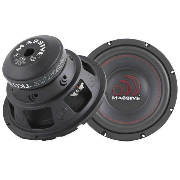 Massive audio TKO104 - 10" 300 Watts RMS Dual 4 Ohm Subwoofer