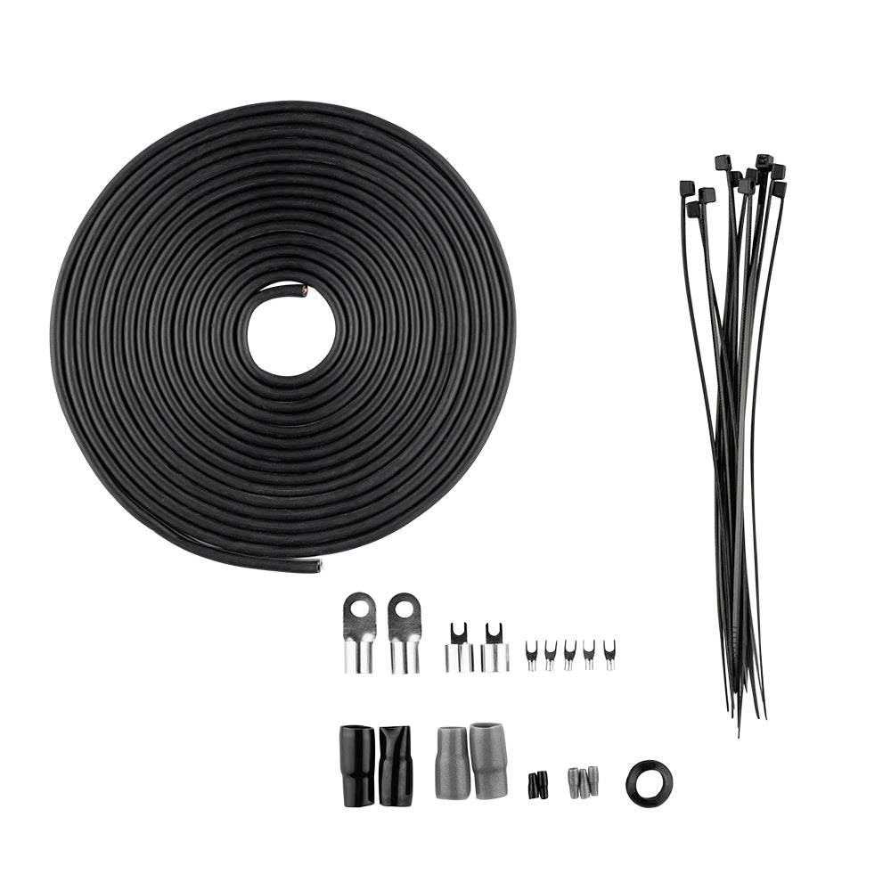 0-GA Amplifiers Installation Kit Silver