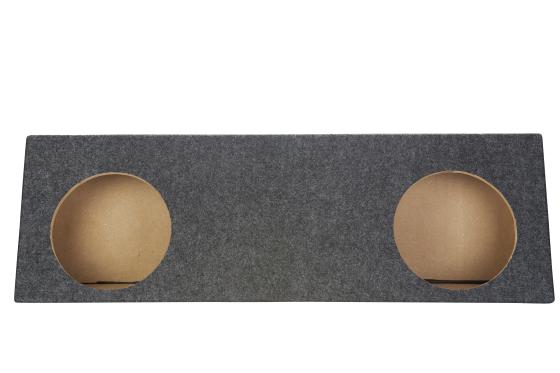 2 10" Behind The Single Cab Truck Seat Sub Woofer Box Carpeted