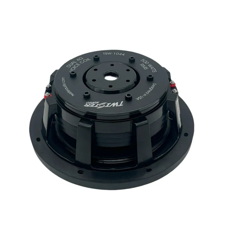TWISTER AUDIO 10" SHALLOW DVC 4 OHM 500W RMS (TSW-1044)