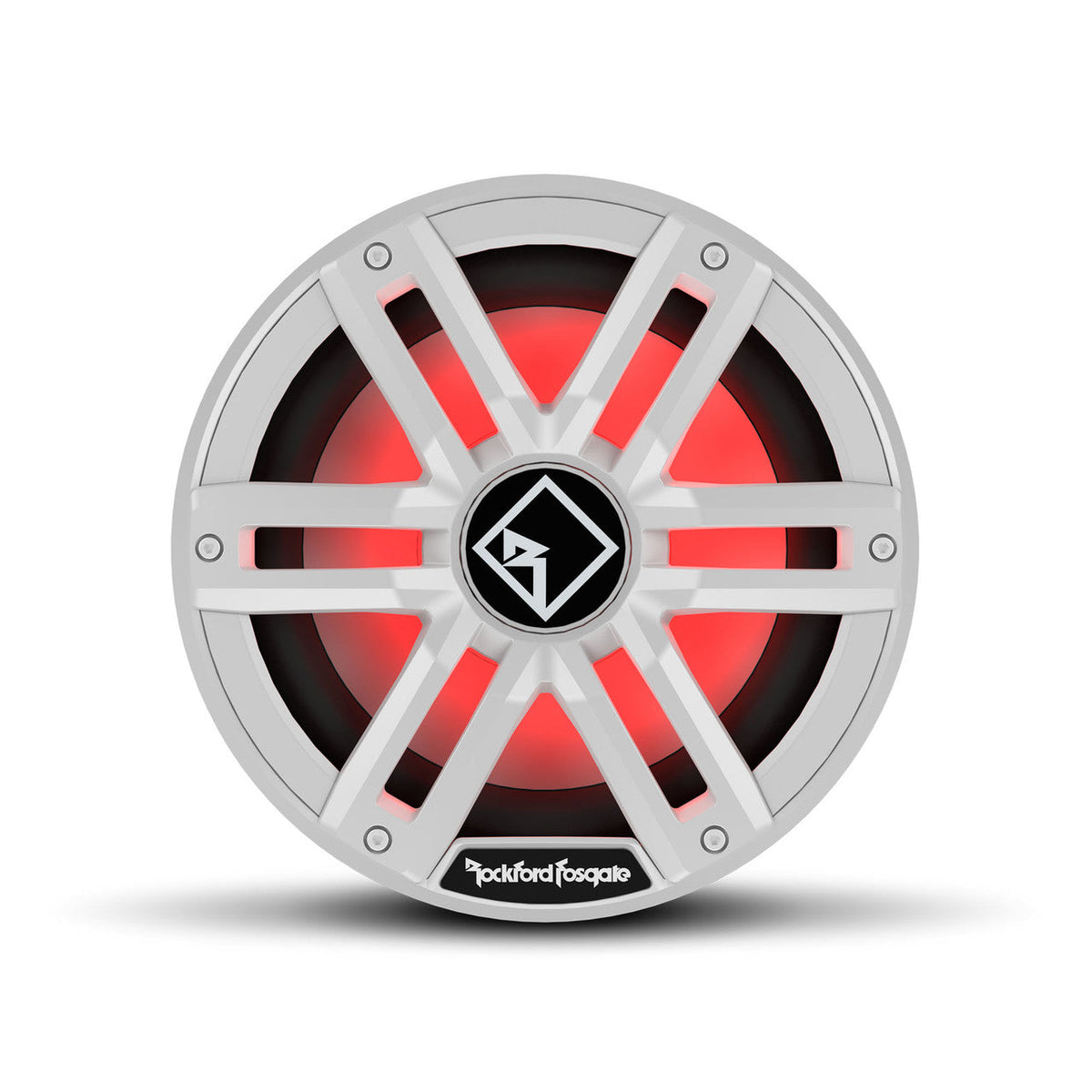 Rockford Fosgate M2D4-10S 10" Color Optix Sealed Marine Subwoofer, DVC (4-Ohm)- 400 Watts Rms, 1600 Watts Peak, White & Stainless Grilles Included