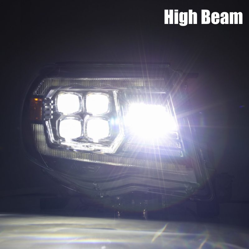AlphaRex 05-11 Toyota Tacoma NOVA-Series LED Projector Headlights Alpha-Black