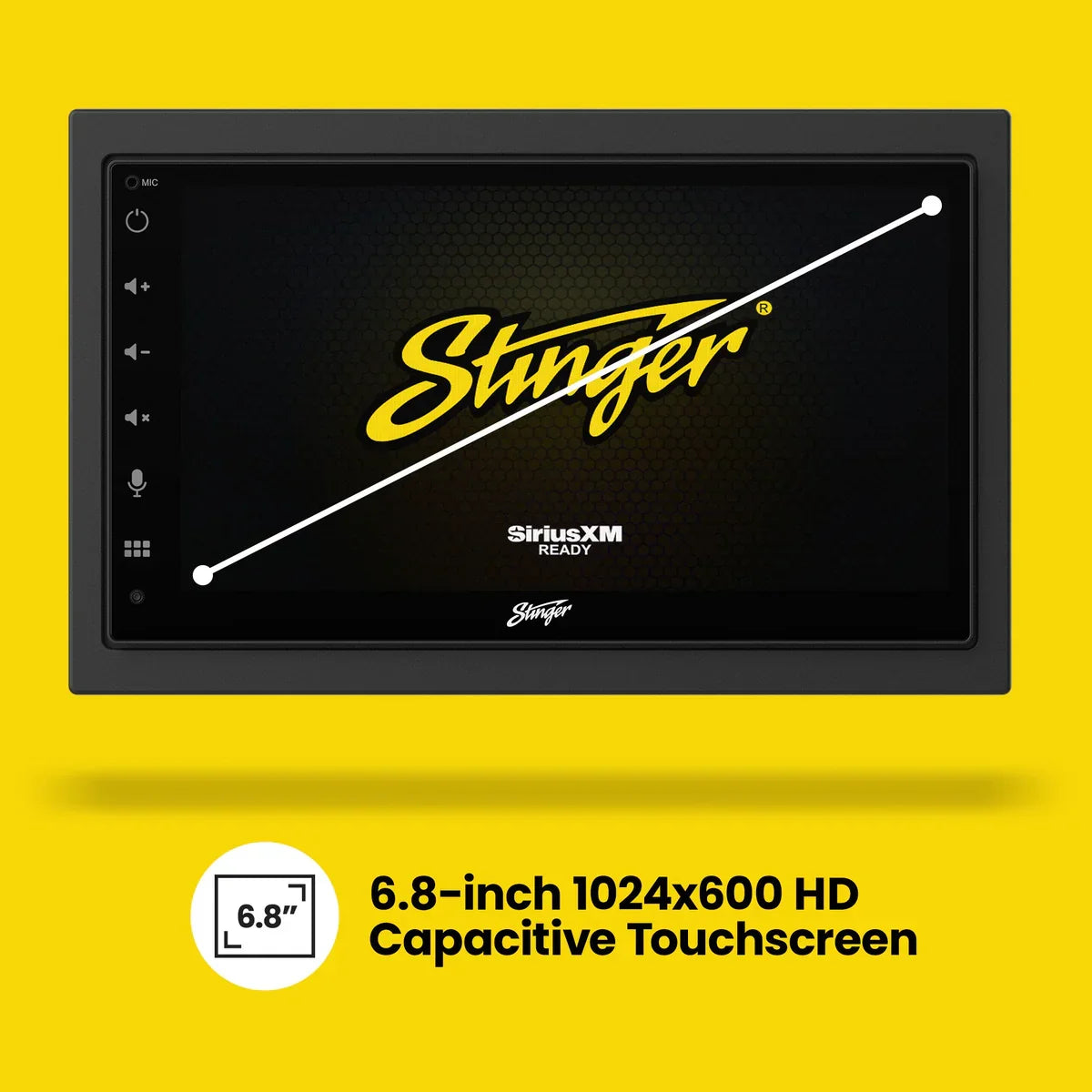 Chevy Silverado/Suburban/Tahoe & GMC Sierra/Yukon (2007-2014) Stinger 6.8" Double DIN Radio Kit | Plug-&-Play