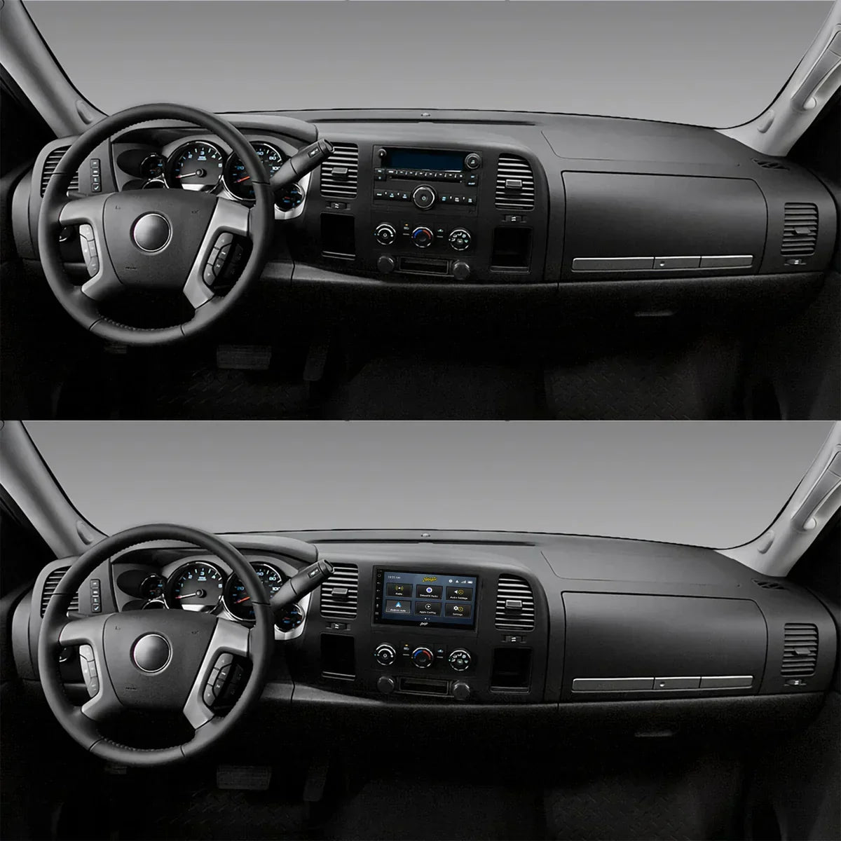 Chevy Silverado/Suburban/Tahoe & GMC Sierra/Yukon (2007-2014) Stinger 6.8" Double DIN Radio Kit | Plug-&-Play
