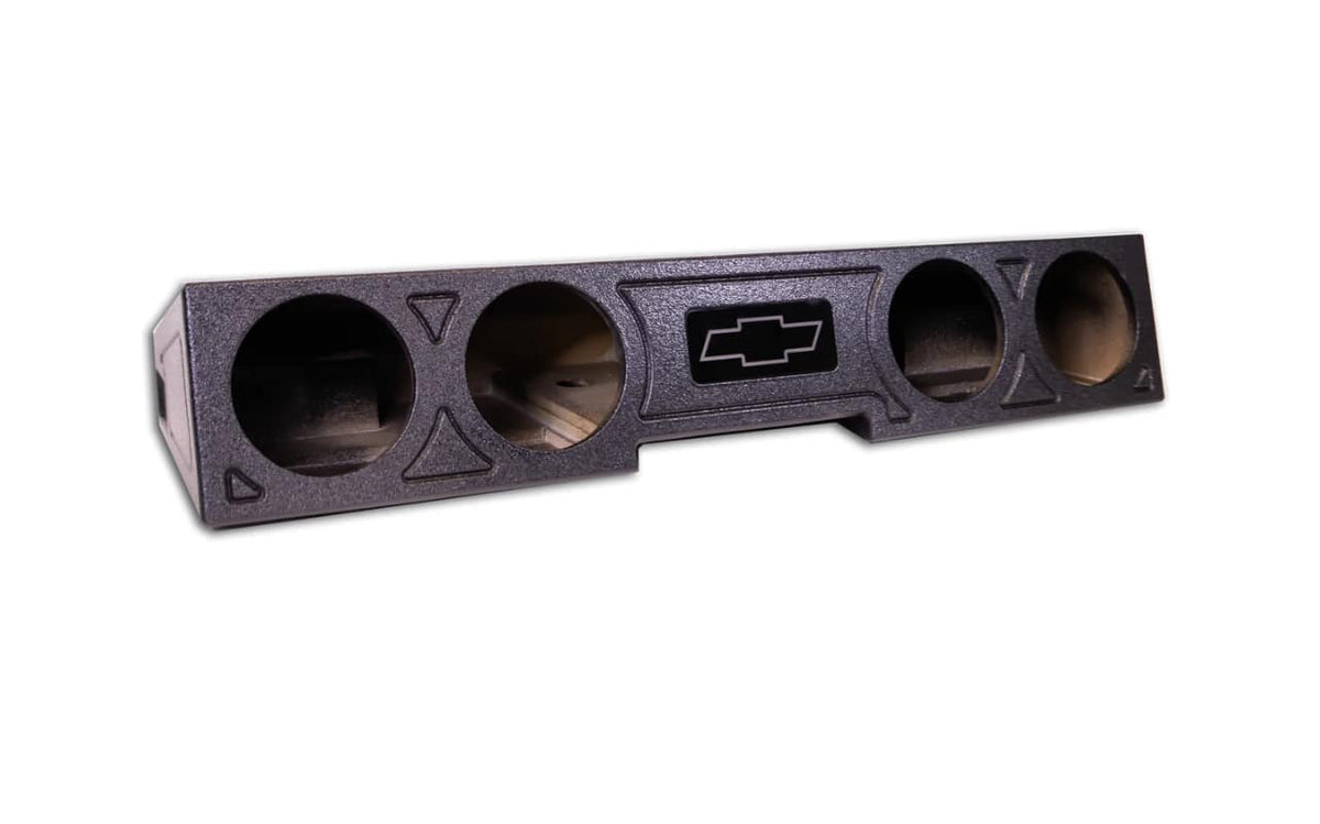 ECA 2014 - 2024 GMC Sierra CHEVY Silverado Crew Cab 4 HOLE 10" PORTED SUBWOOFER BOX