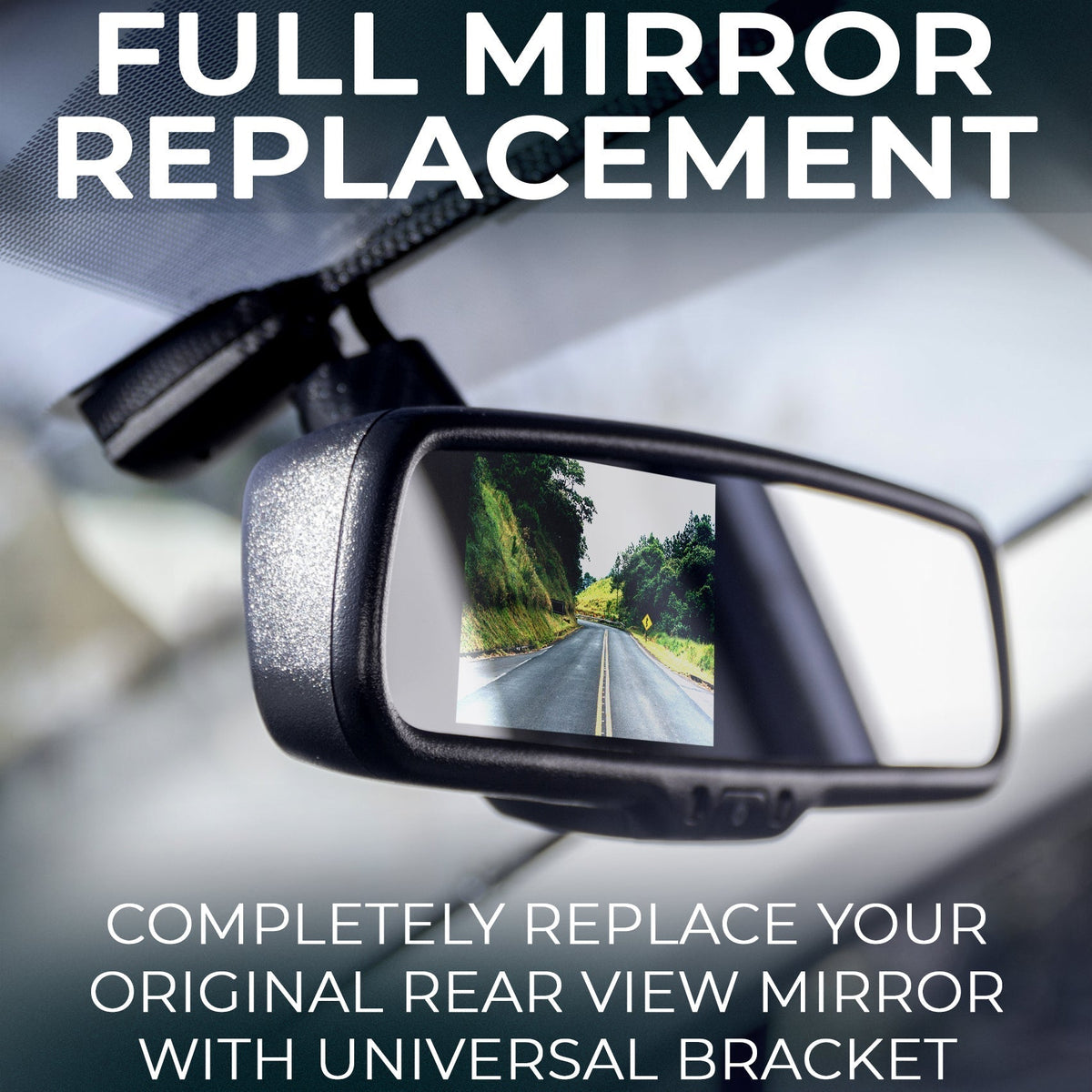 Master Tailgaters 10.5" OEM Rear View Mirror with 4.3" LCD Screen | Ultra High Brightness | Rearview Universal Fit | Auto Adj