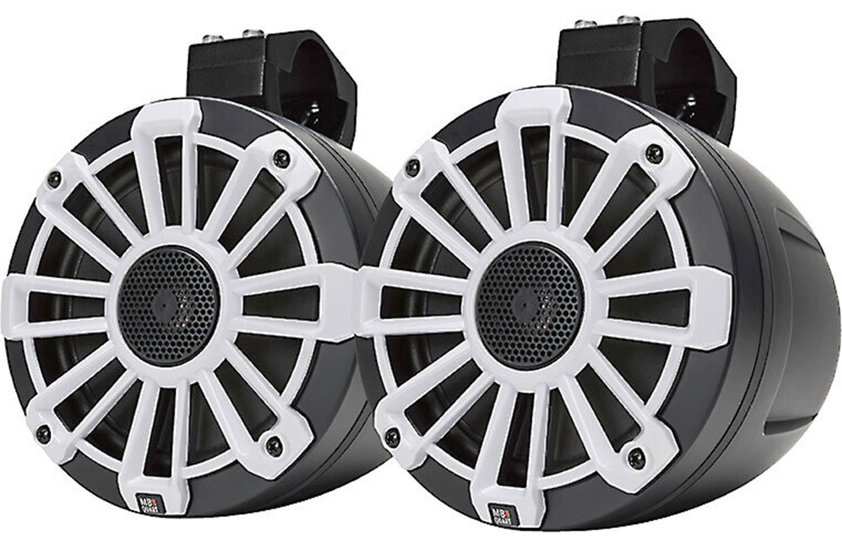 MB Quart NPT1-116 Nautic Series 6-1/2" marine/off-road tower speakers with 3 sets of speaker grilles
