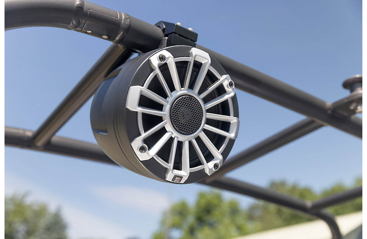 MB Quart NPT1-116 Nautic Series 6-1/2" marine/off-road tower speakers with 3 sets of speaker grilles