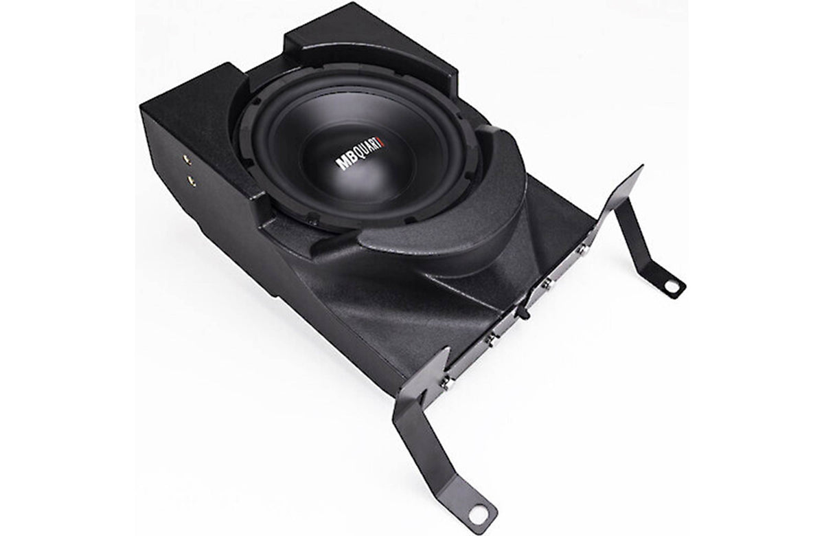 SSV Works 170-X3-F65U Custom-fit unloaded front 6-1/2" speaker pods — designed to fit the upper footwells in Can-Am Maverick