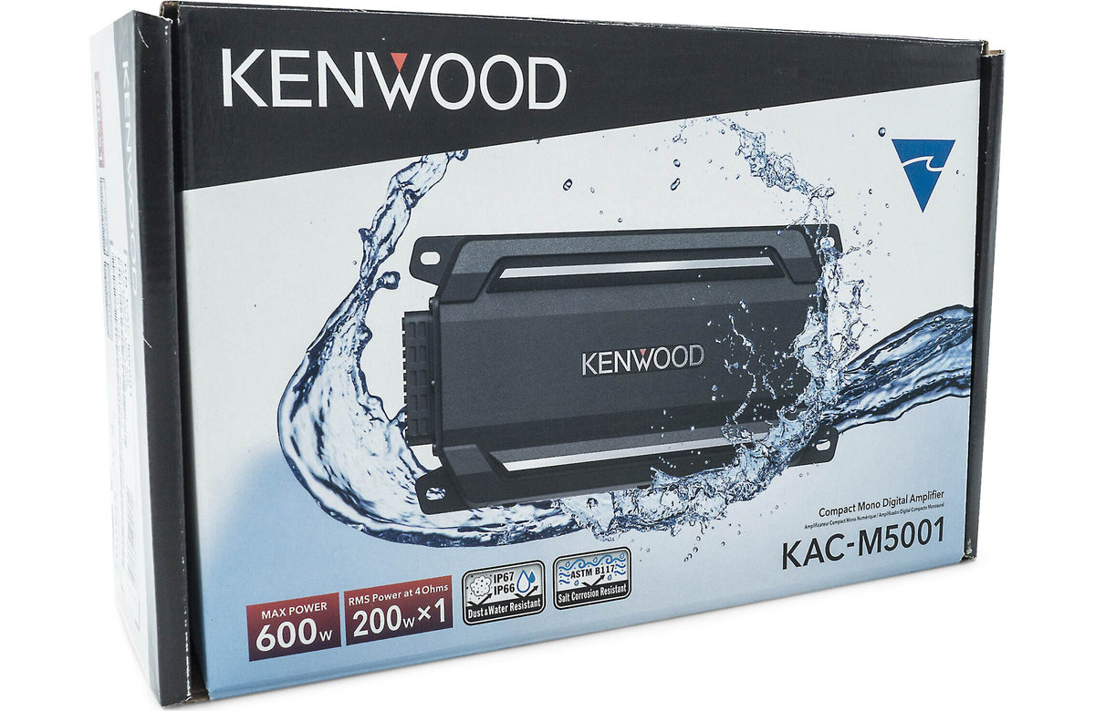 Kenwood KAC-M5001 Compact mono marine subwoofer amplifier